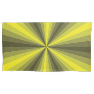 D'oreillers Illusion d'optique housse de coussin jaune