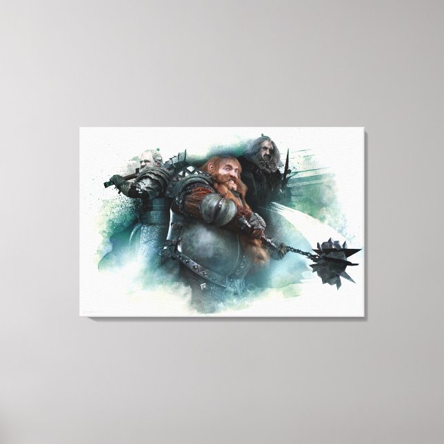 Dori, Bombur, & Oin Graphic Canvas Print (Front)