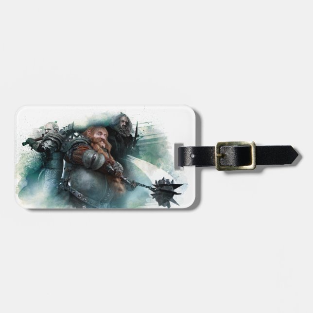 Dori, Bombur, & Oin Graphic Luggage Tag (Front Horizontal)