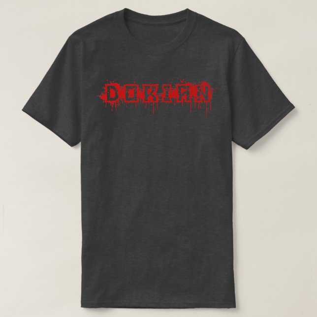 Dorian  First Name Halloween Costume Personalized  T-Shirt (Design Front)