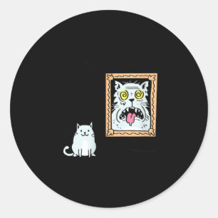 Dorian Gray's Cat Teeshirt From Skunkbear  Classic Round Sticker