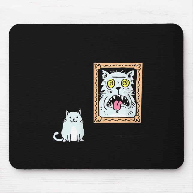 Dorian Gray's Cat Teeshirt From Skunkbear  Mouse Pad (Front)