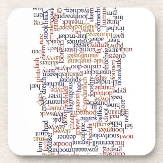 Doric Word Map Coaster