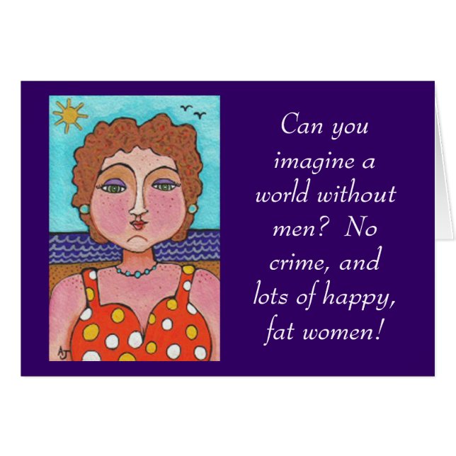 DORIS: Can you imagine a world without men? - card (Front Horizontal)