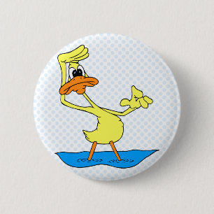 Doris Duck 2 Inch Round Button