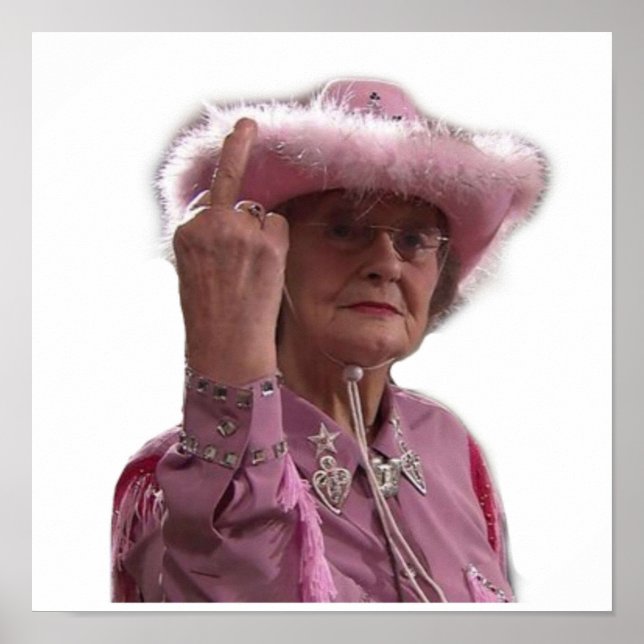 Doris Gavin  Stacey Middle Finger Poster (Front)