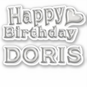 Doris Happy Birthday Autocollants