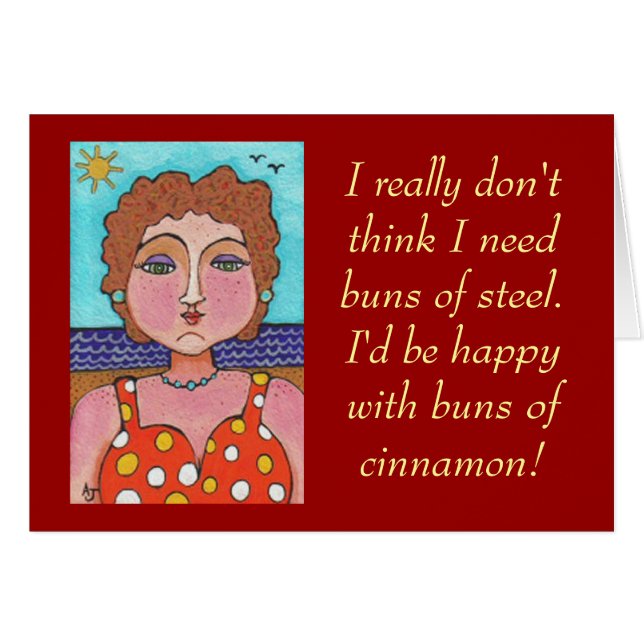 DORIS: Her buns of Steel - card (Front Horizontal)