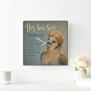 Doris Jay: a Parody Square Wall Clock