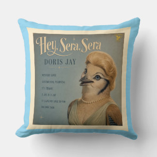Doris Jay Album: a Parody Throw Pillow