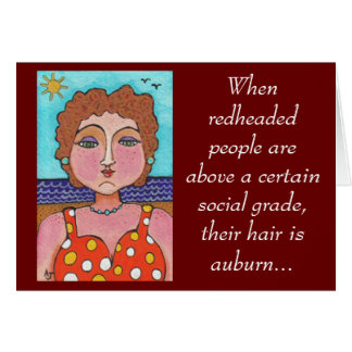 DORIS: When redheaded people... - card