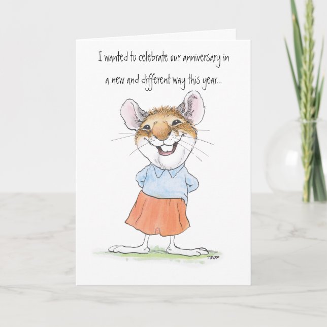 Dorky Anniversary Mouse Card (Front)