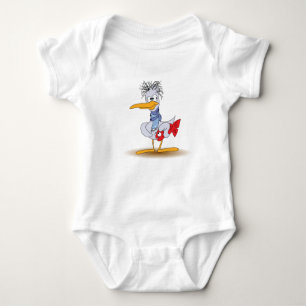Dorky Stork Baby Bodysuit