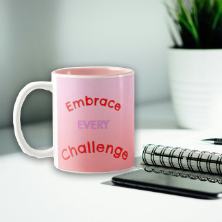 Dorm Life Positive Vibe Quote Custom Name Two-Tone Coffee Mug