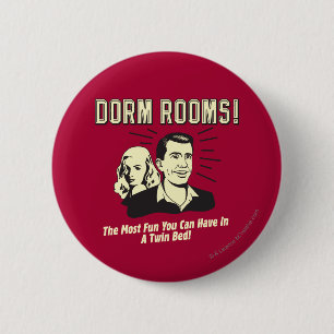 Dorm Room: Most Fun Twin Bed 2 Inch Round Button