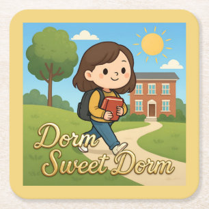 Dorm Sweet Dorm Coaster Set