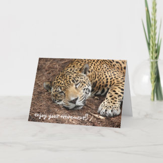 Dormir Cheetah, drôle de carte de retraite