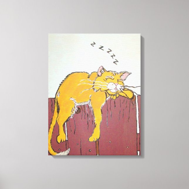 Dormir Kitty sur toile (Recto)