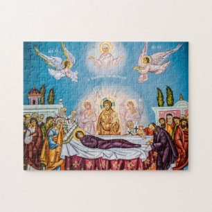 Dormition of the Theotokos (Virgin Mary) Icon Jigsaw Puzzle