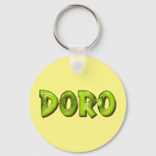 Doro Name Kiwi Design Key Keychain