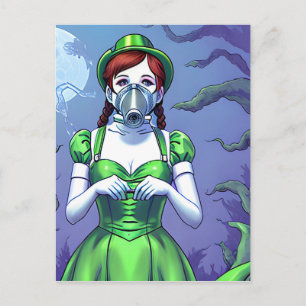 Dorothy dans une carte postale Masque gaz
