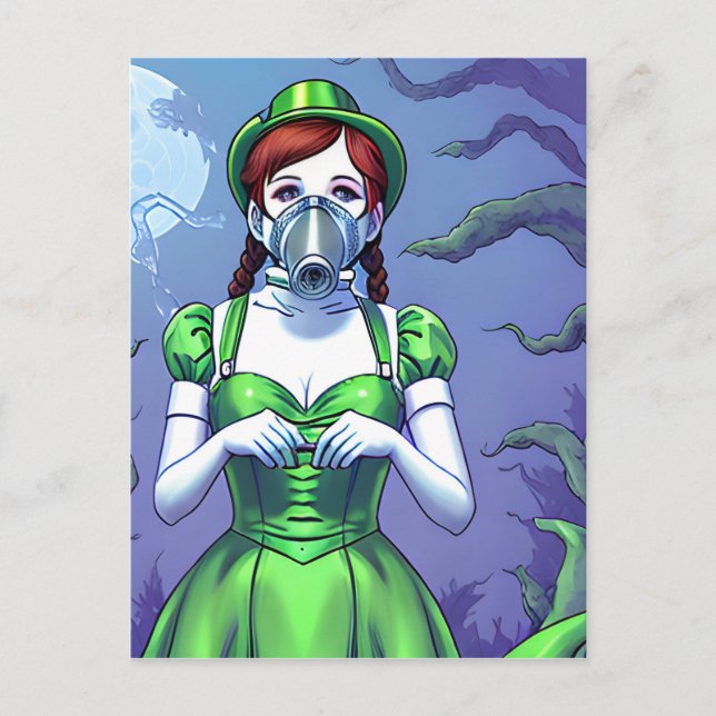 Dorothy dans une carte postale Masque gaz (Devant)