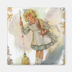 Dorothy Does Housework Vintage Oz Magnet