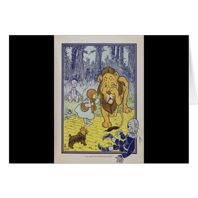 Dorothy et le lion lâche de magicien d'Oz (Devant horizontal)
