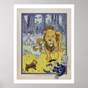 Dorothy meets the Cowardly Lion Poster
