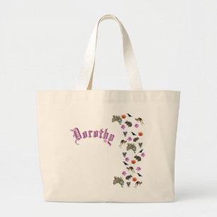 Dorothy, Name With Australian Wildlife, Large Tote Bag