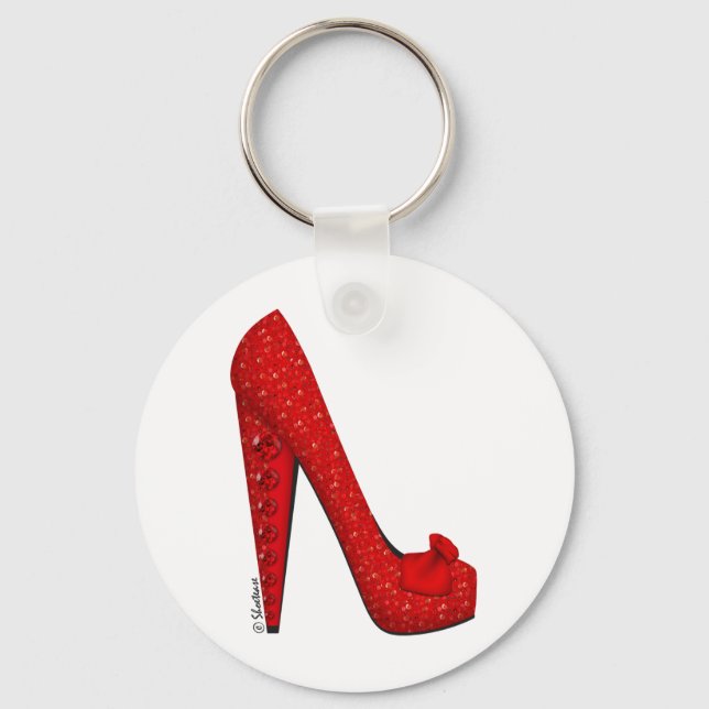 Dorothy Ruby Pump Keychain (Front)