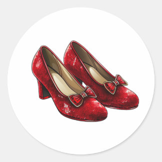 Dorothy’s Ruby Slippers Classic Round Sticker