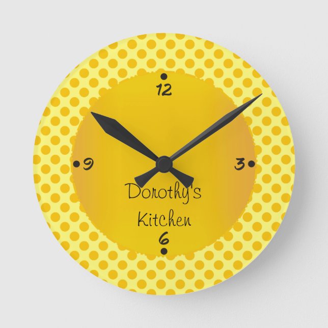 Dorothy's Kitchen Personalized Numbers Wall Clocks (Front)
