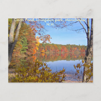 Dorrs Pond in the Fall-3, Dorrs Pond, Livingsto... Postcard