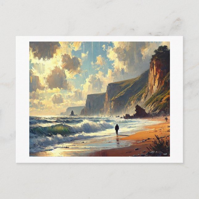 Dorset Beach U.K.,  Postcard (Front)