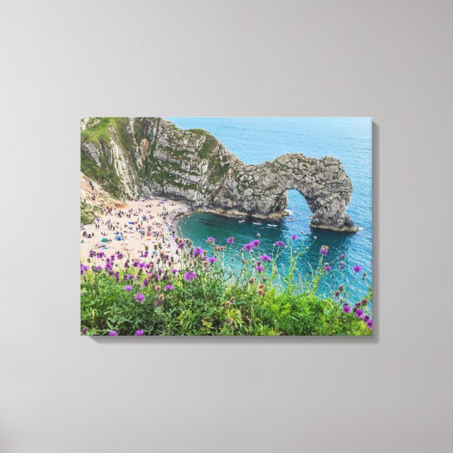 Dorset Durdle Door vue impression de toile (Recto)