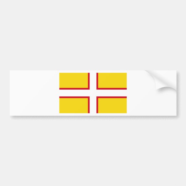 Dorset flag bumper sticker (Front)