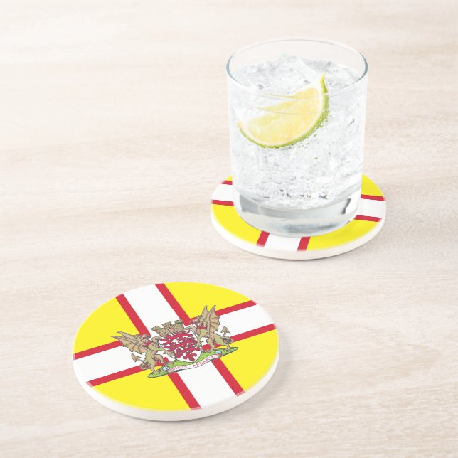 Dorset flag coaster (Side)