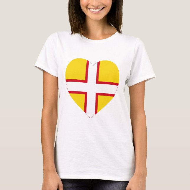 Dorset Flag Heart T-Shirt (Front)