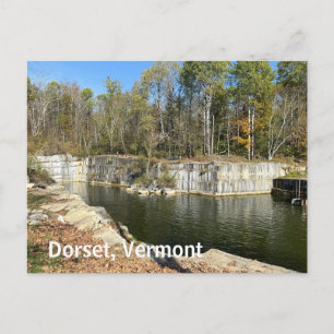 Dorset Quarry in Vermont Holiday Postcard