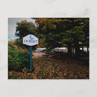 Dorset, Vermont Town Sign Postcard