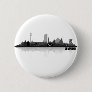Dortmund City Skyline 2 Inch Round Button