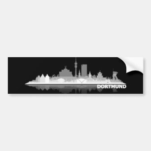 Dortmund City Skyline car sticker