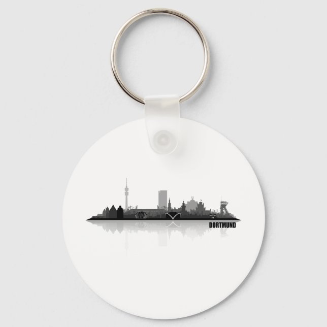 Dortmund City Skyline Keychain (Front)