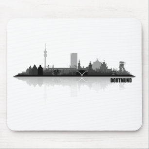 Dortmund City Skyline Mouse Pad
