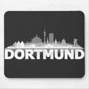 Dortmund City Skyline Mouse Pad