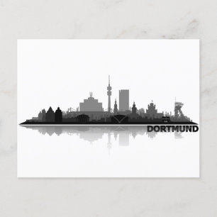 Dortmund City Skyline - Postkarte Postcard