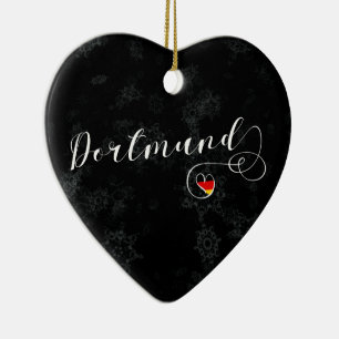 Dortmund Heart, Ornement d'arbre de Noël, Allemagn