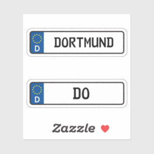 Dortmund kennzeichen, German Car License Plate