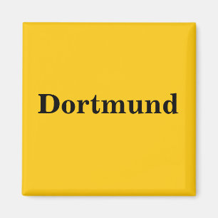 Dortmund Schild Gold - Gleb Magnet